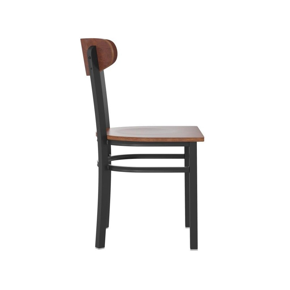 Flash Furniture Wright 2PK Walnut Dining Chair 2-XU-DG6V5B-WAL-GG