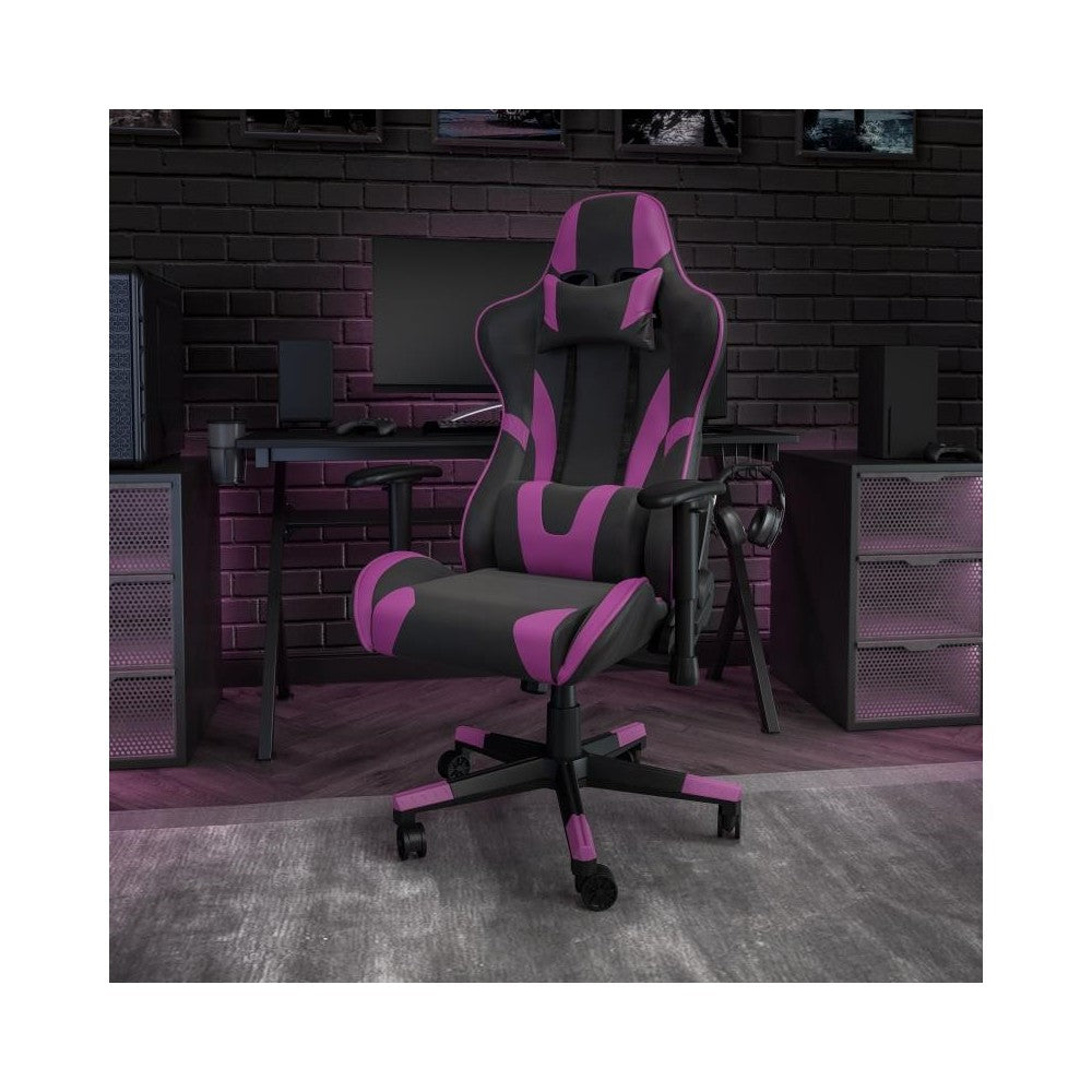 Flash Furniture X20 Purple Reclining Gaming Chair CH-187230-1-PR-GG