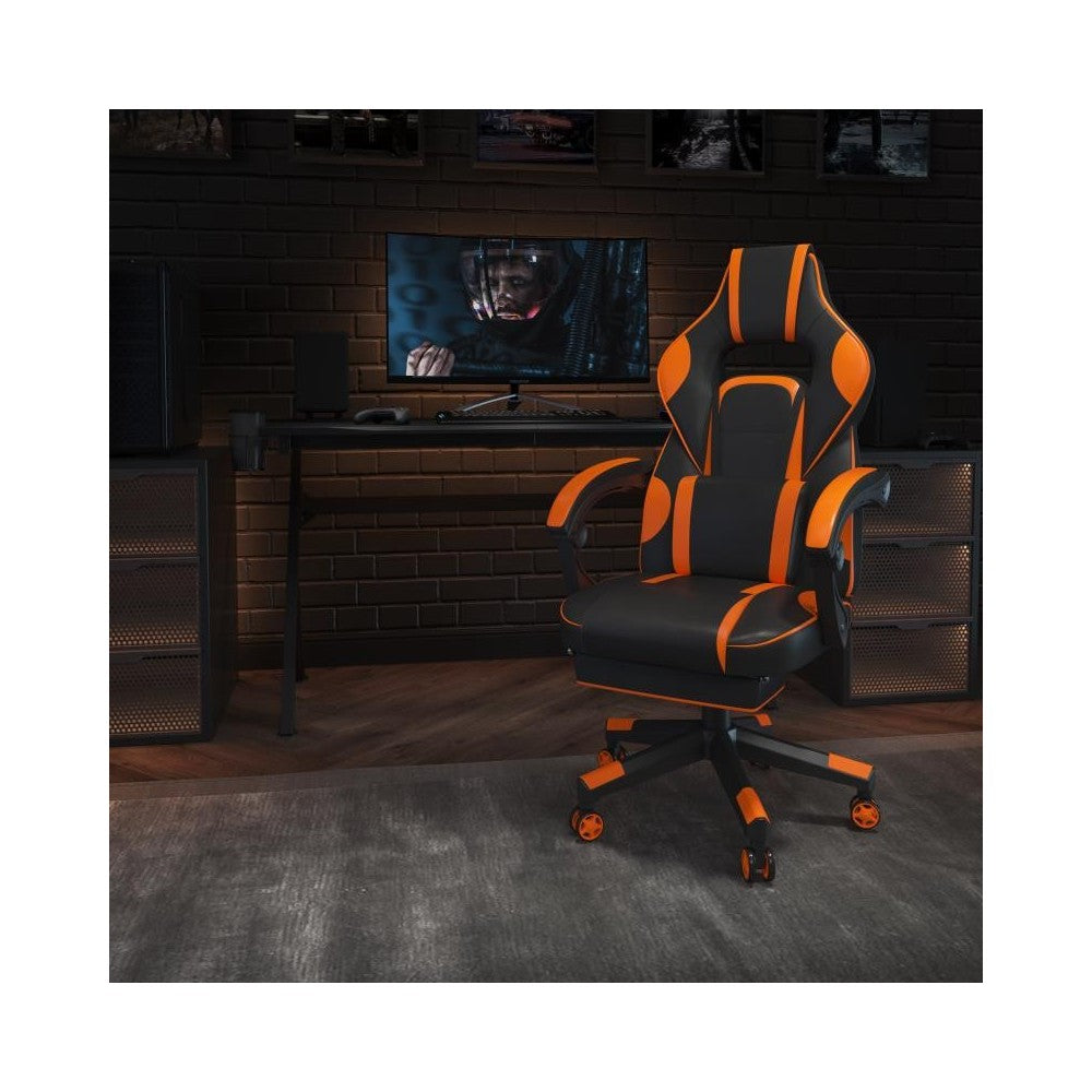 Flash Furniture X40 Orange Reclining Gaming Chair CH-00288-OR-GG