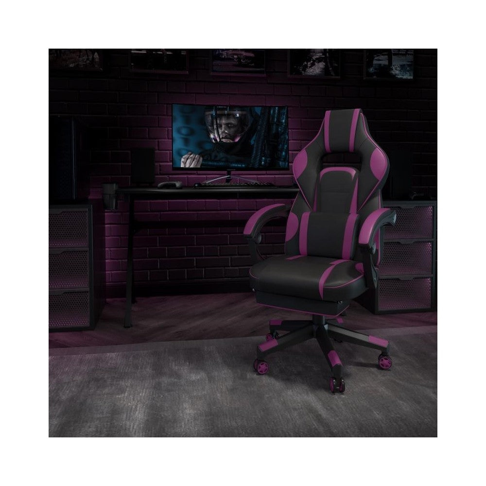Flash Furniture X40 Purple Reclining Gaming Chair CH-00288-PR-GG