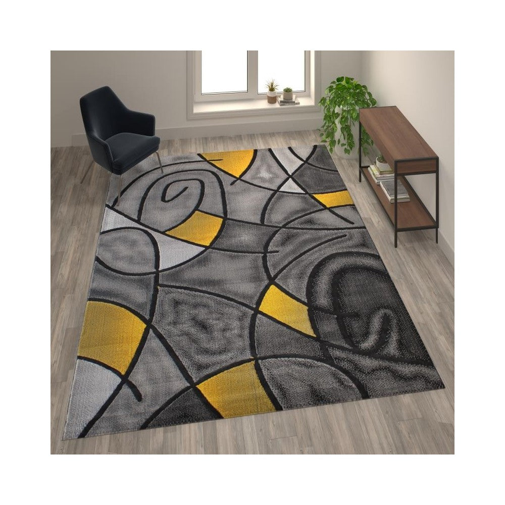 Flash Furniture Yellow Rug ACD-RGTRZ860-810-YL-GG