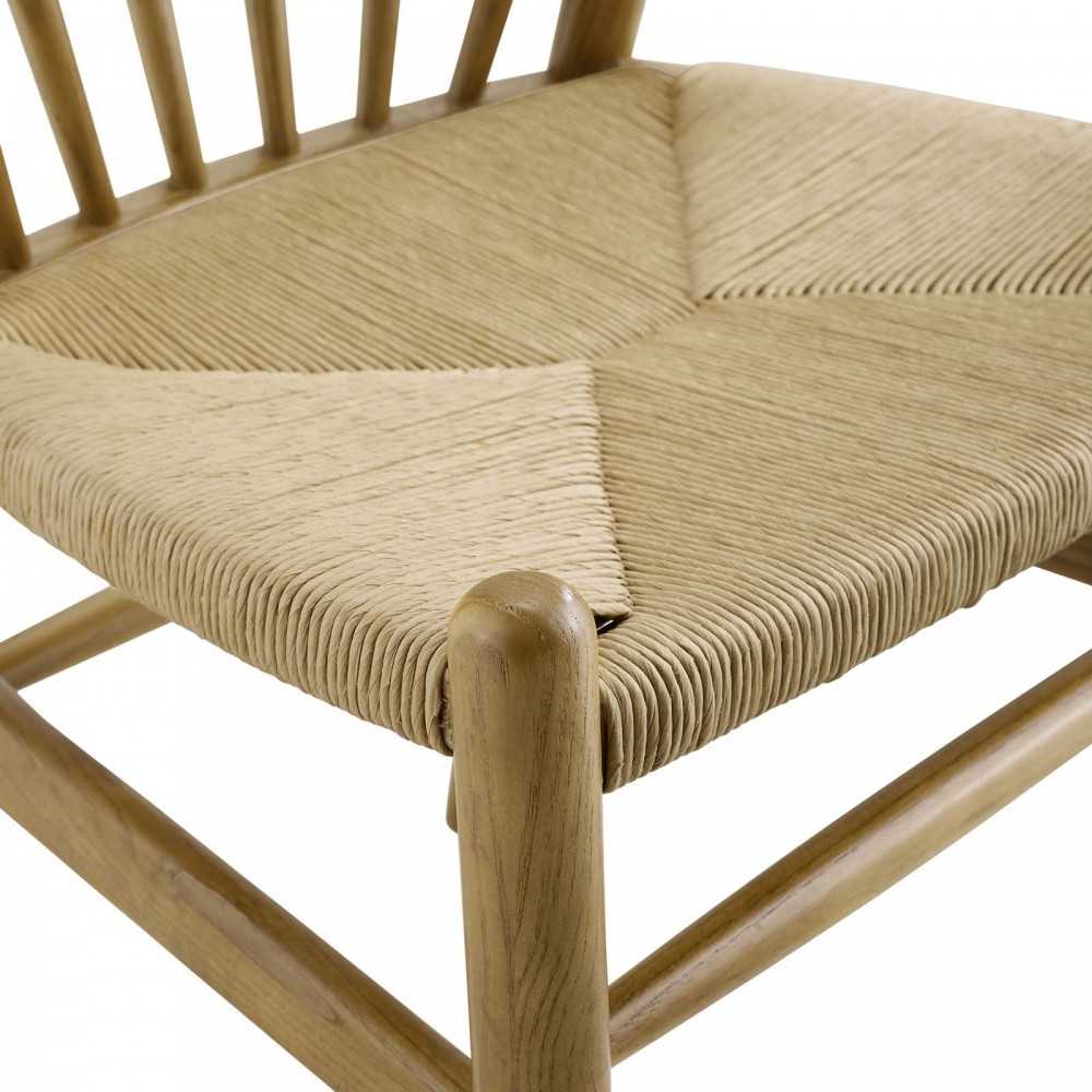 Flourish Spindle Wood Dining Side Chair, Natural
