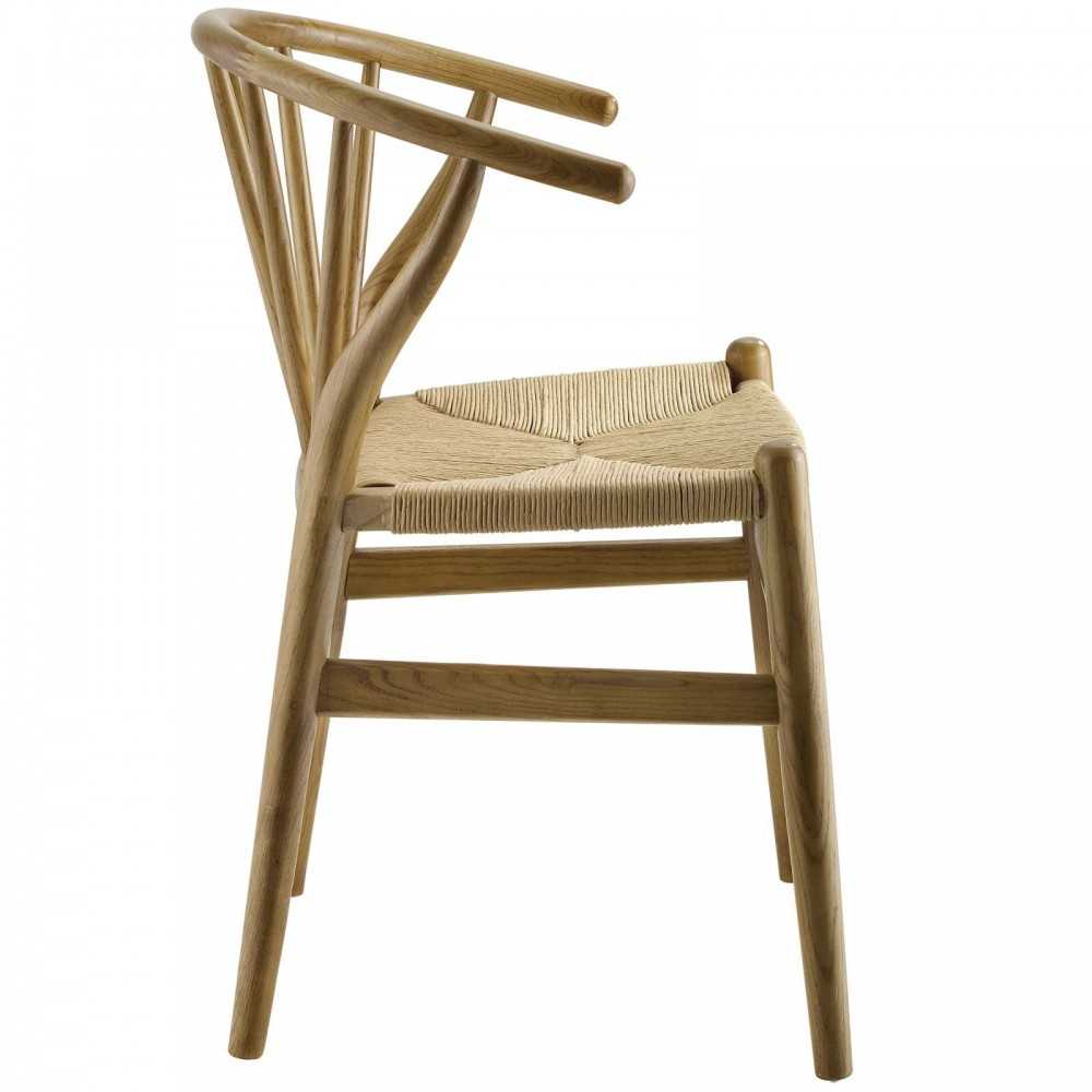 Flourish Spindle Wood Dining Side Chair, Natural