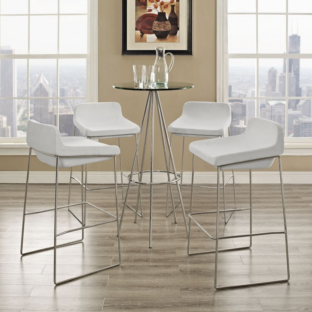 Garner Bar Stool Set of 4, White