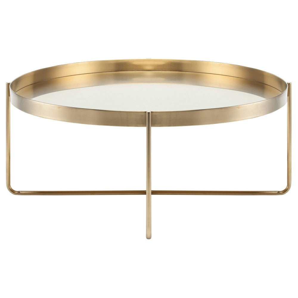 Gaultier Gold Metal Coffee Table, HGDE122