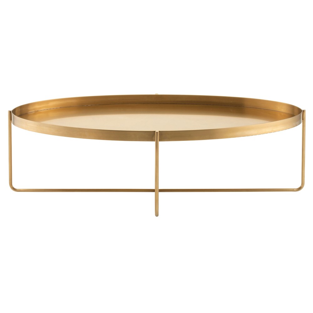 Gaultier Gold Metal Coffee Table, HGDE130