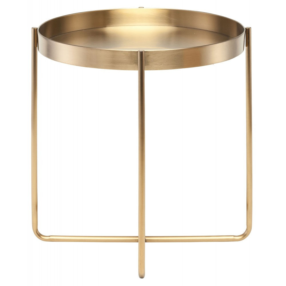 Gaultier Gold Metal Side Table