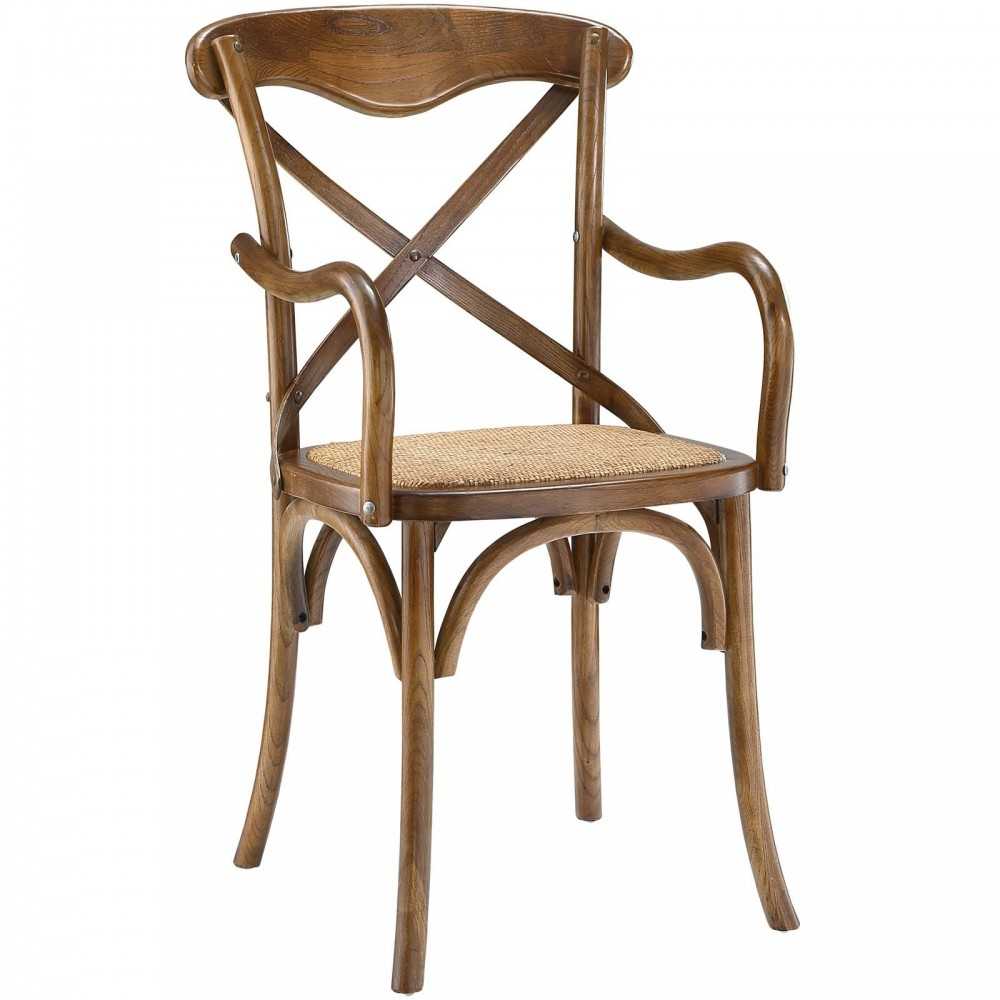 Gear Dining Armchair Set of 2, Walnut