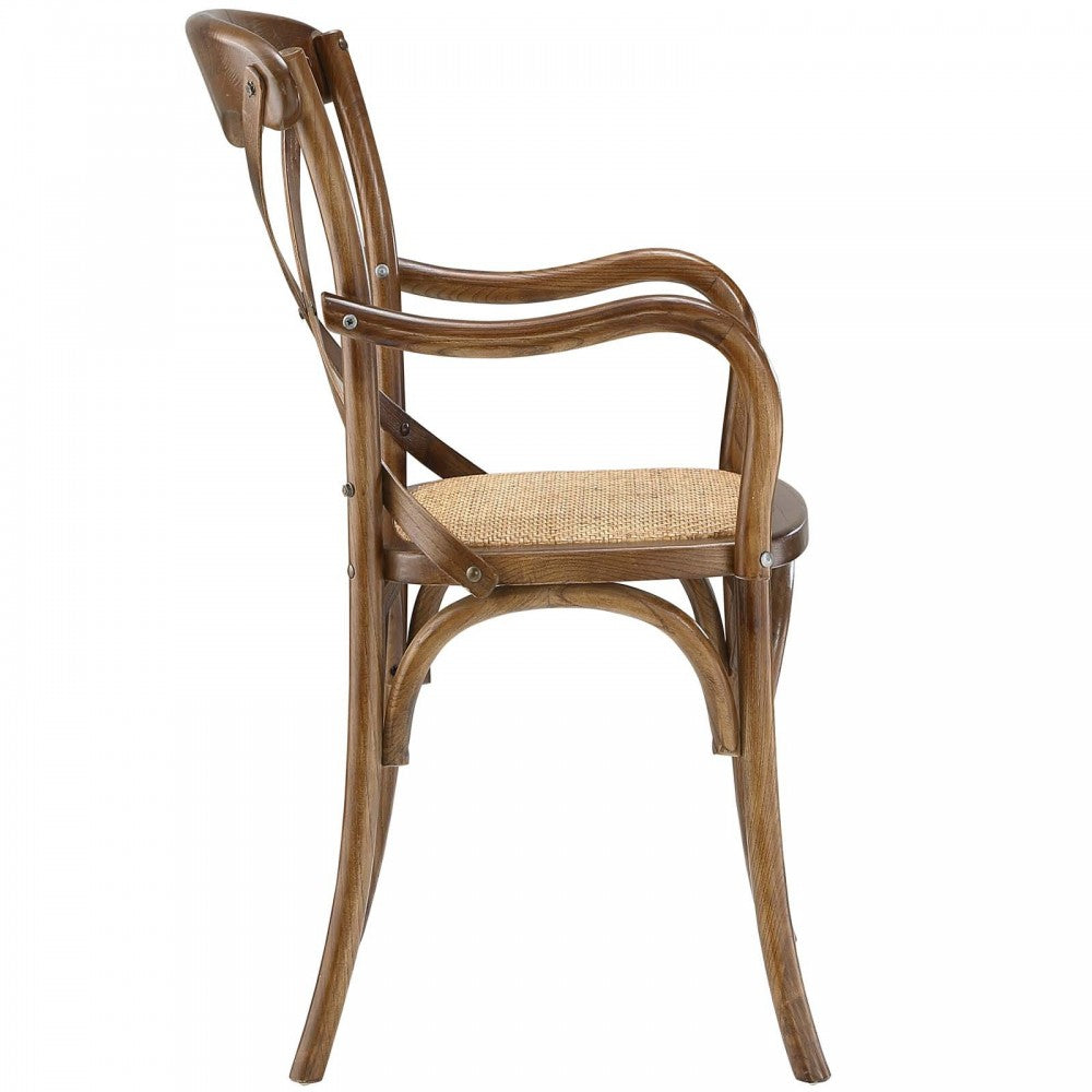 Gear Dining Armchair Set of 2, Walnut