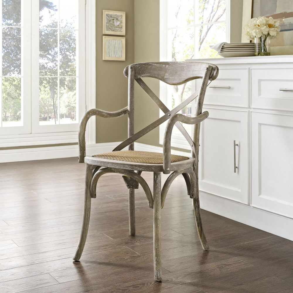 Gear Dining Armchair, Gray