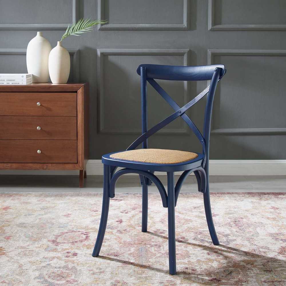Gear Dining Side Chair, Midnight Blue
