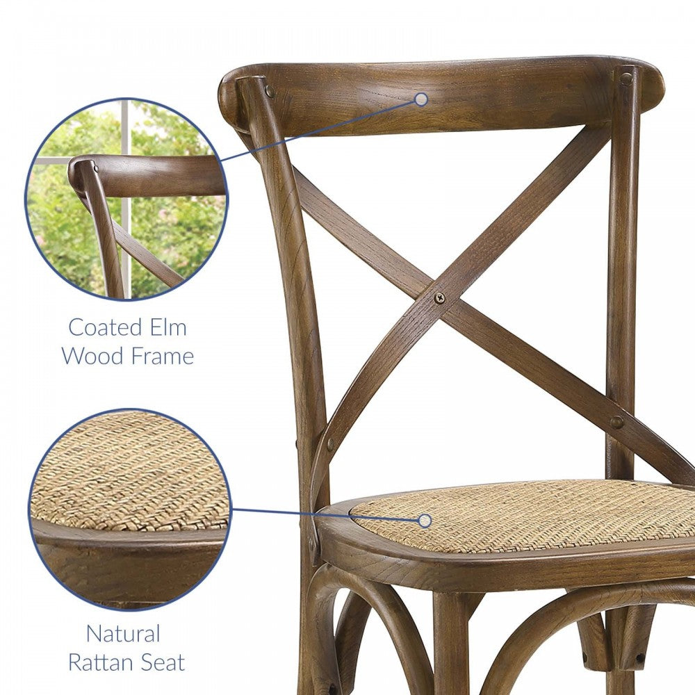 Gear Dining Side Chair, Walnut