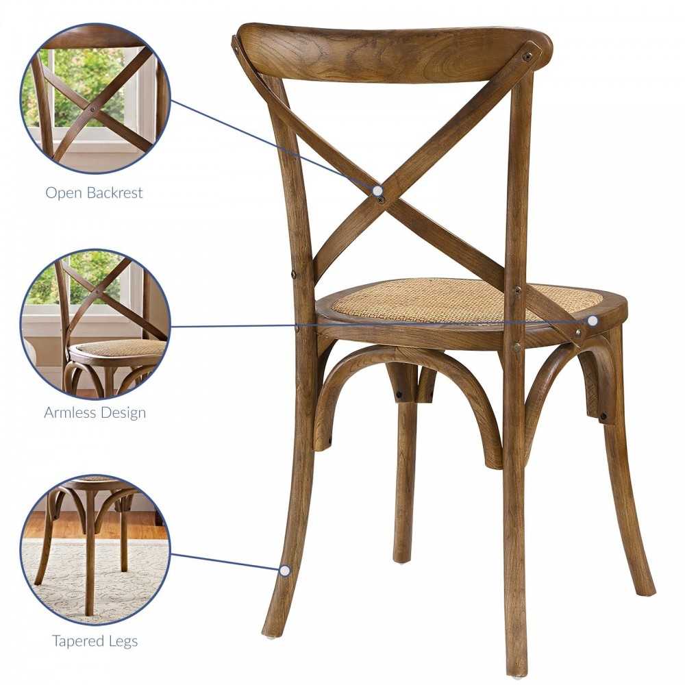 Gear Dining Side Chair, Walnut