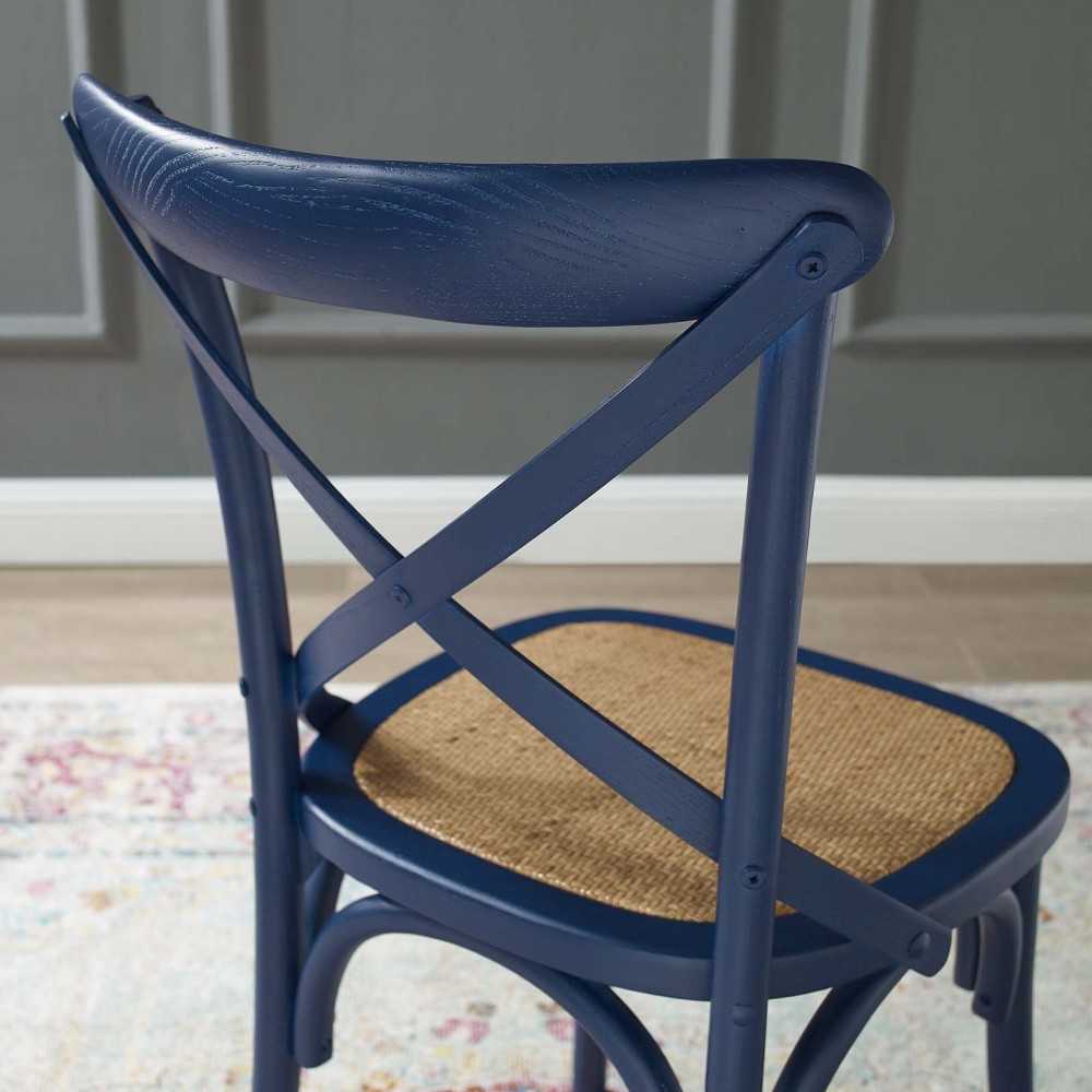 Gear Dining Side Chair Set of 2, Midnight Blue
