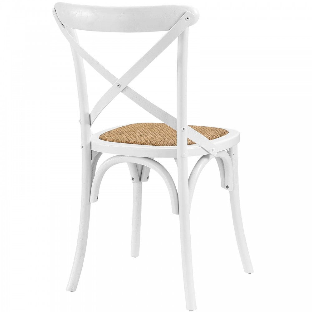 Gear Dining Side Chair Set of 2, White