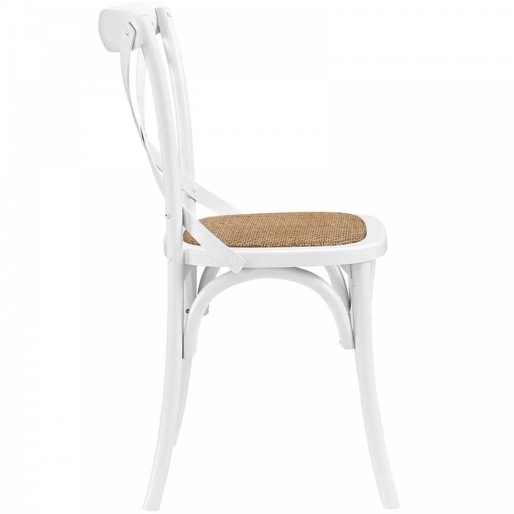 Gear Dining Side Chair Set of 2, White