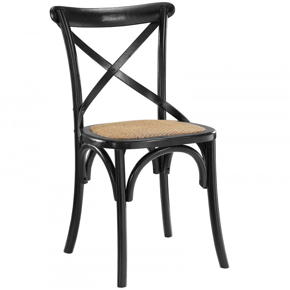 Gear Dining Side Chair Set of 2, Black