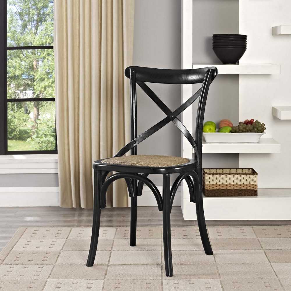 Gear Dining Side Chair, Black