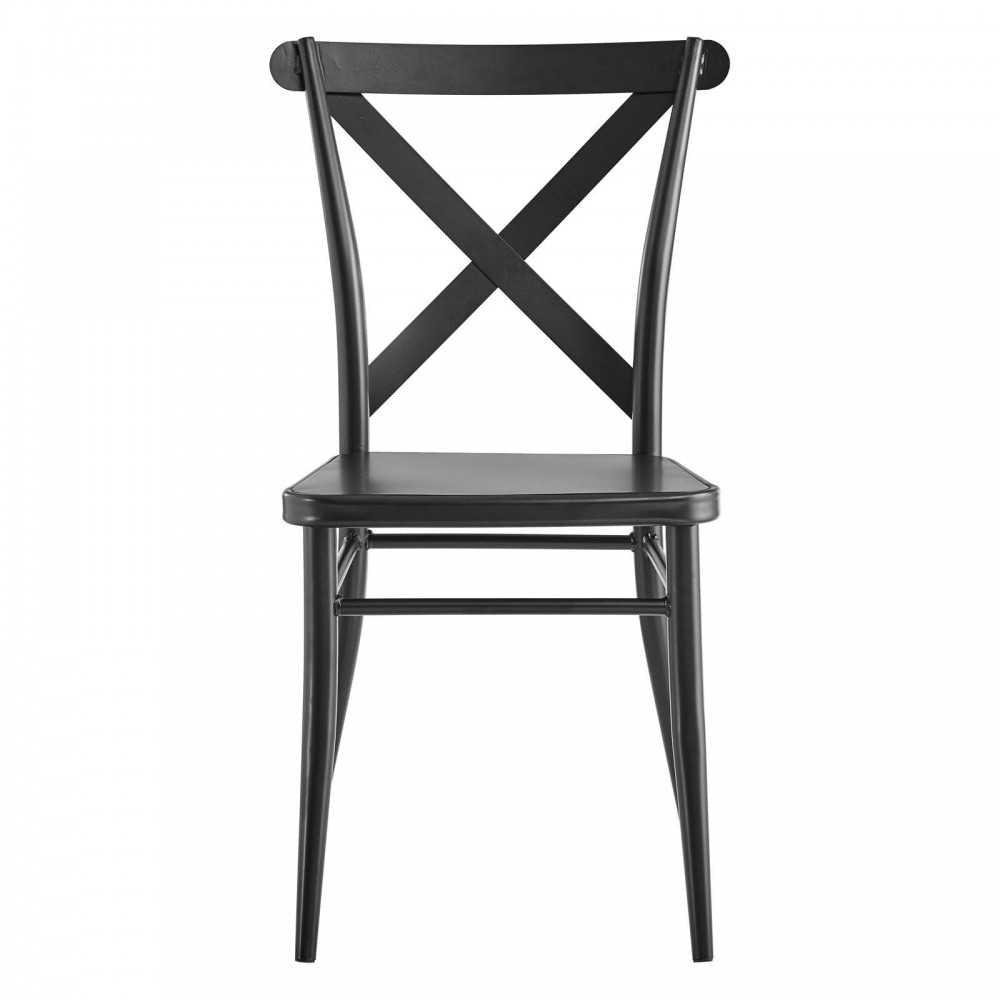 Gear Metal Dining Chairs - Set of 2, Black