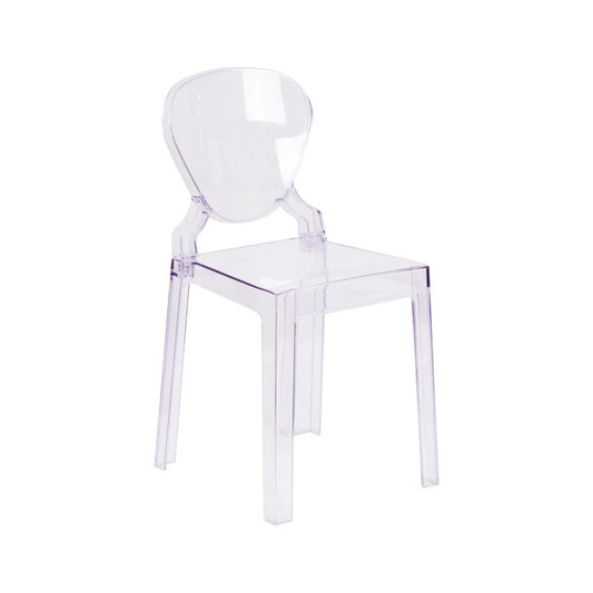 Ghost Chair with Tear Back in Transparent Crystal
