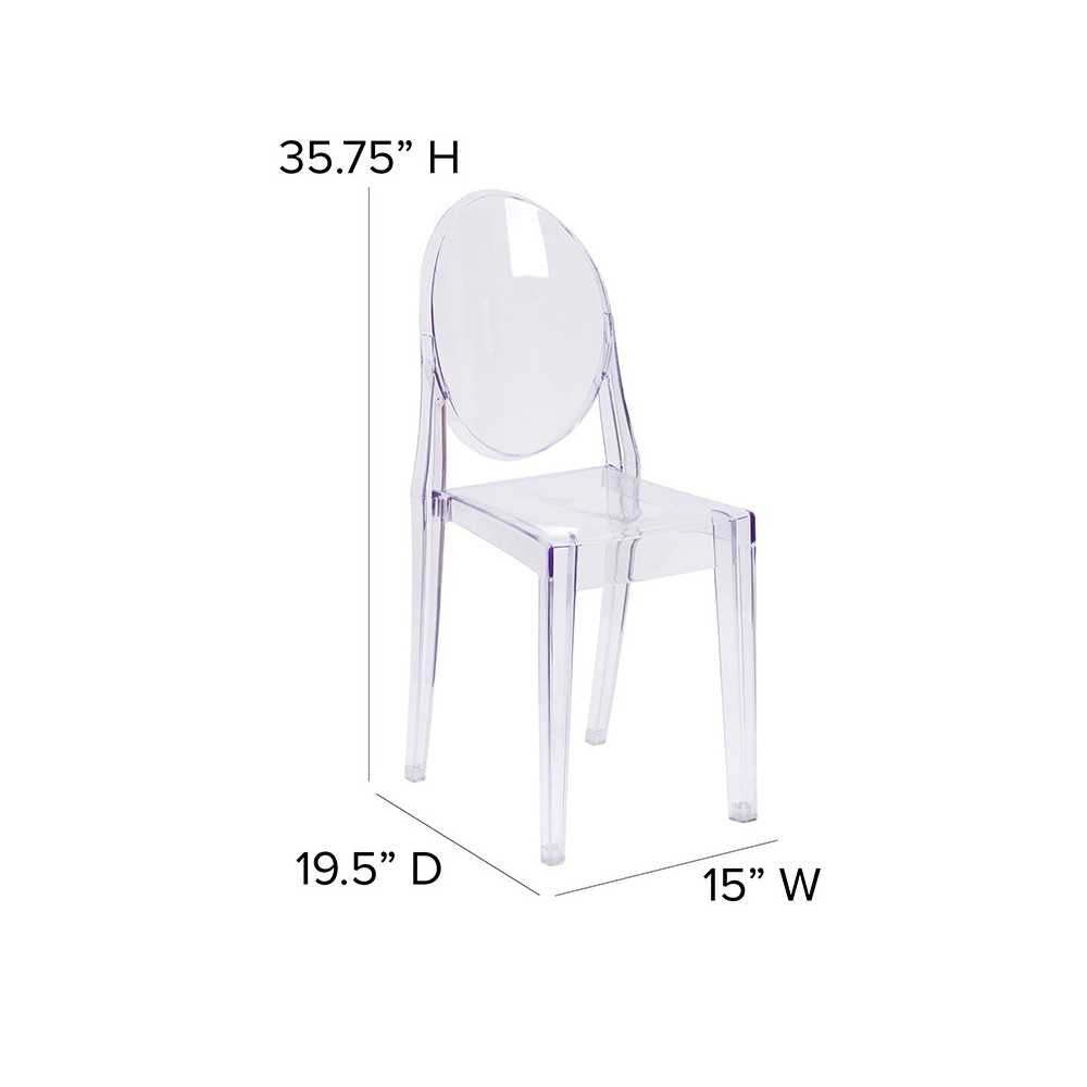 Ghost Side Chair in Transparent Crystal