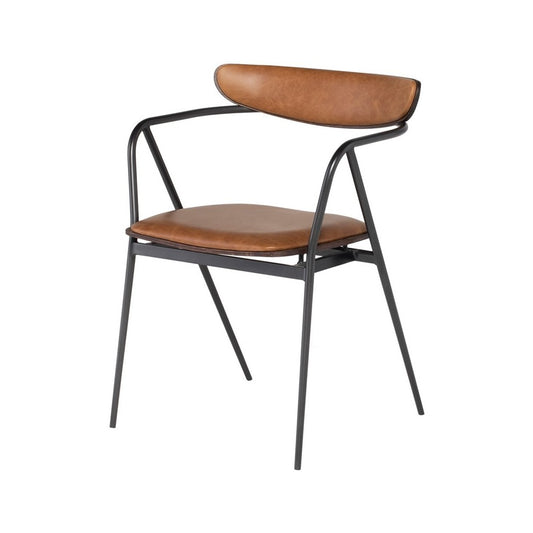 Gianni Desert Leather Dining Chair