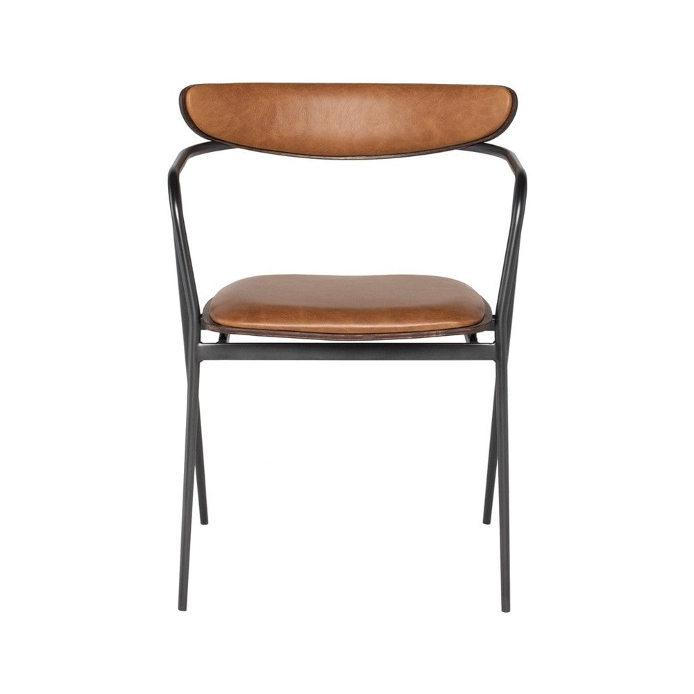 Gianni Desert Leather Dining Chair