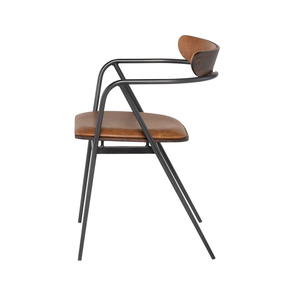 Gianni Desert Leather Dining Chair