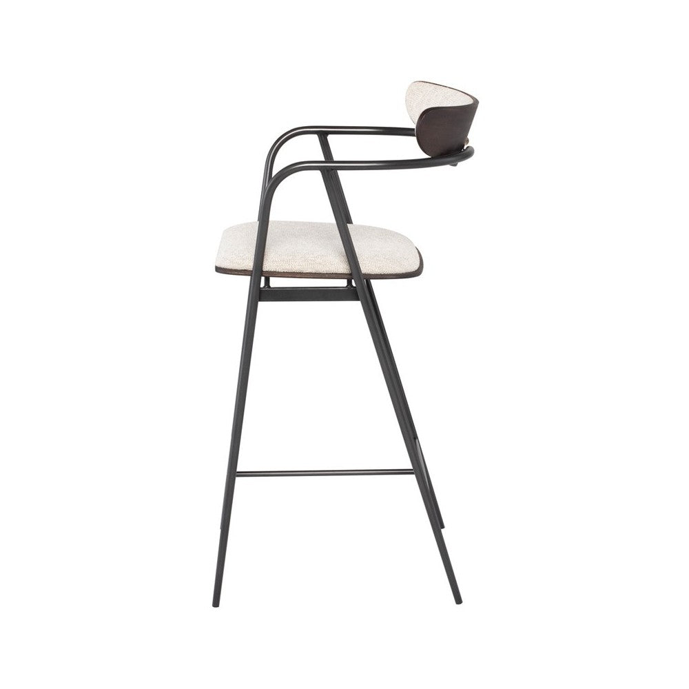 Gianni Shell Fabric Counter Stool