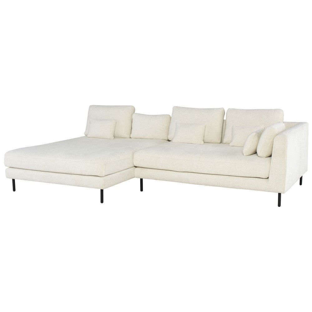 Gigi Coconut Fabric  Modular Sofa Chaise