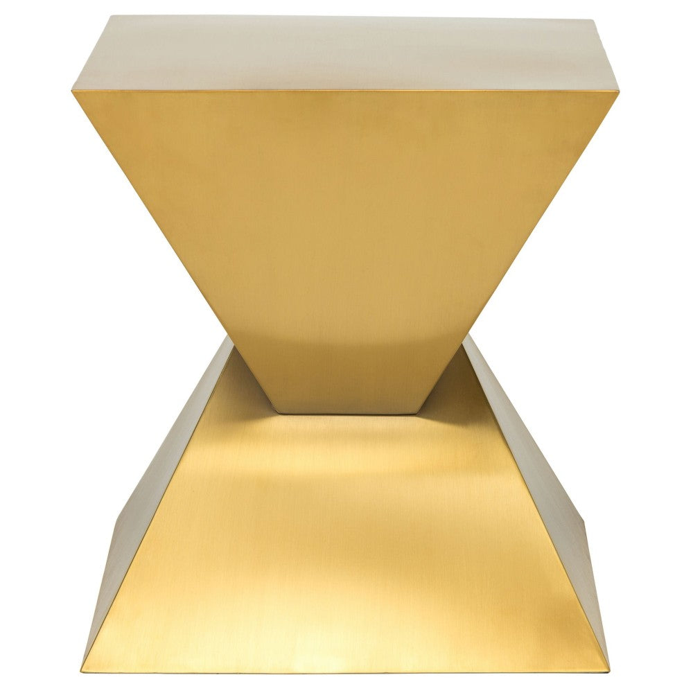 Giza Steel Gold Metal Side Table