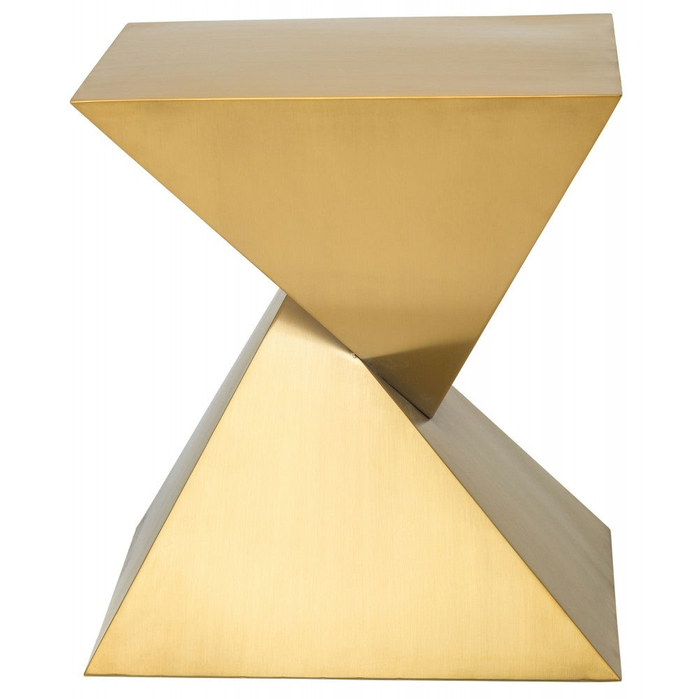 Giza Steel Gold Metal Side Table