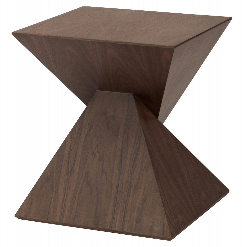 Giza Walnut Wood Side Table