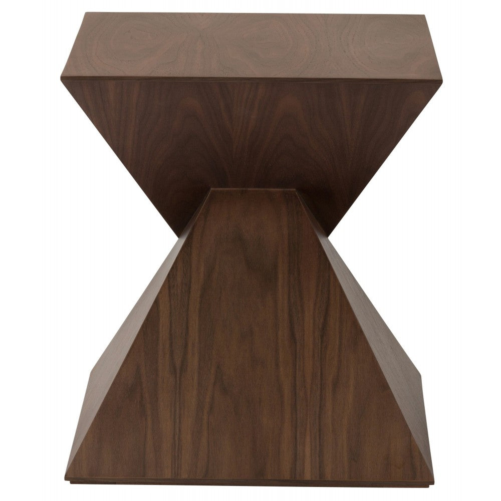 Giza Walnut Wood Side Table