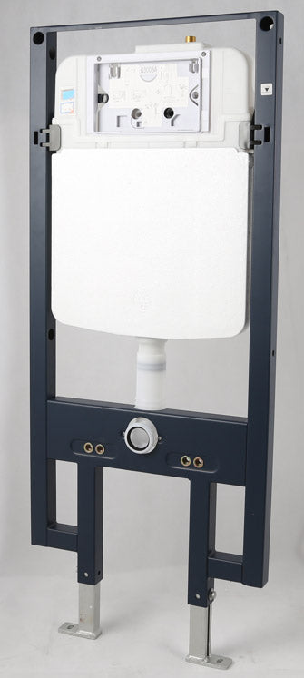 White Dual Flush Wall Mounted Toilet Tank Carrier for WD101, WD332, WD333