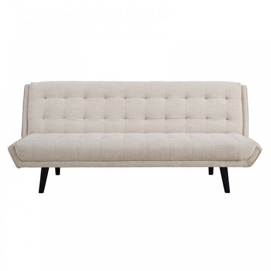 Glance Tufted Convertible Fabric Sofa Bed, White, EEI-3093-BEI
