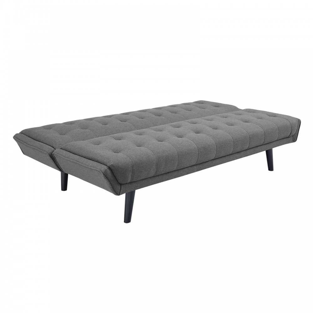 Glance Tufted Convertible Fabric Sofa Bed, White, EEI-3093-GRY