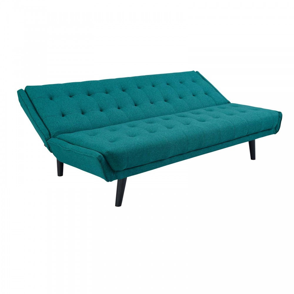 Glance Tufted Convertible Fabric Sofa Bed, White, EEI-3093-TEA