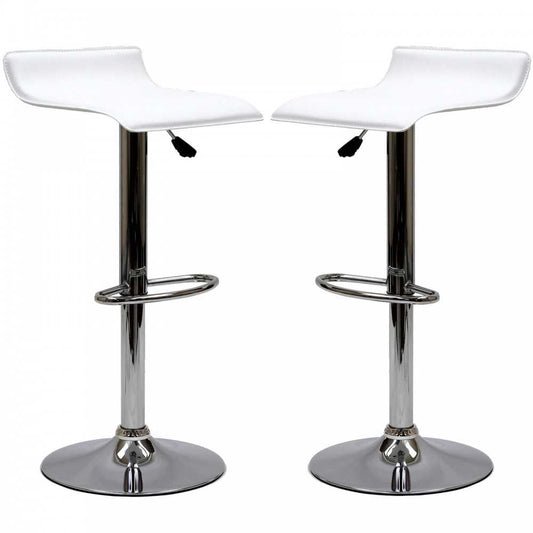 Gloria Bar Stool Set of 2, White