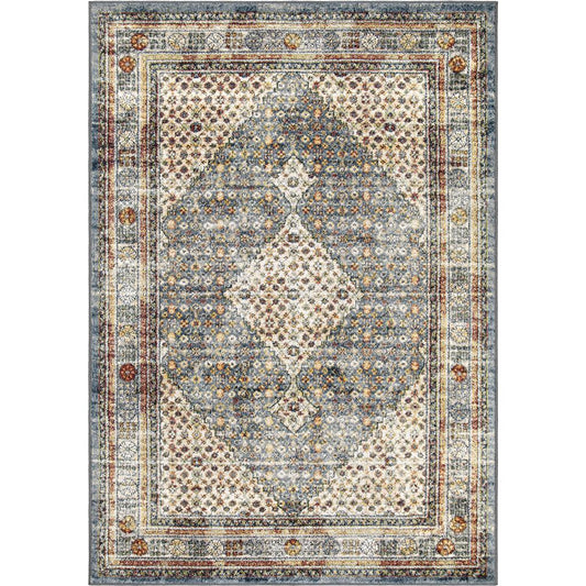 Palmetto Living Excalibur Distressed Blue (5'3"x7'6")