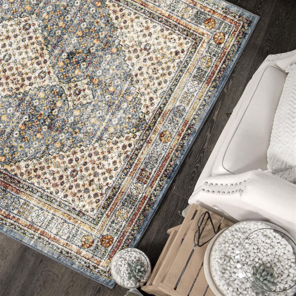 Palmetto Living Excalibur Distressed Blue (7'10"x10'10")