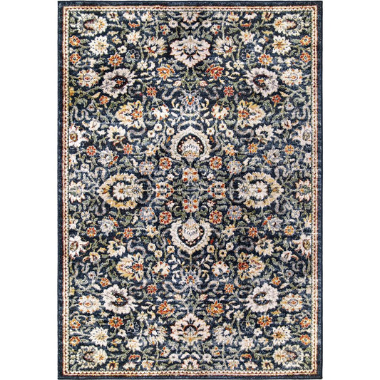 Palmetto Living Tennyson Distressed Navy (5'3"x7'6")