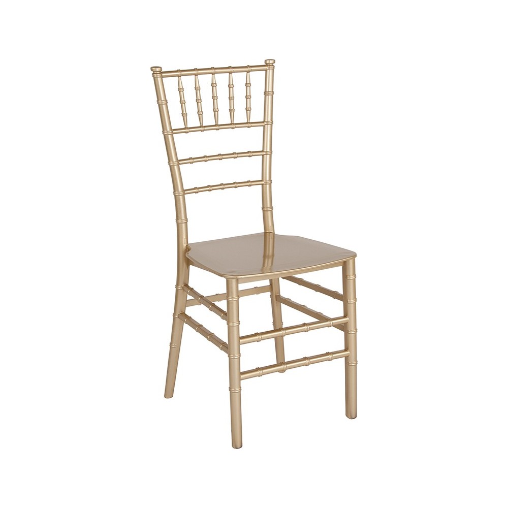 Gold Resin Stacking Chiavari Chair