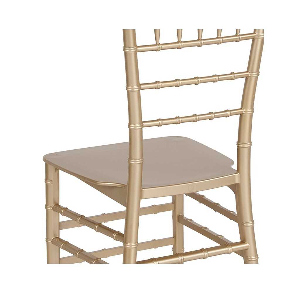 Gold Resin Stacking Chiavari Chair