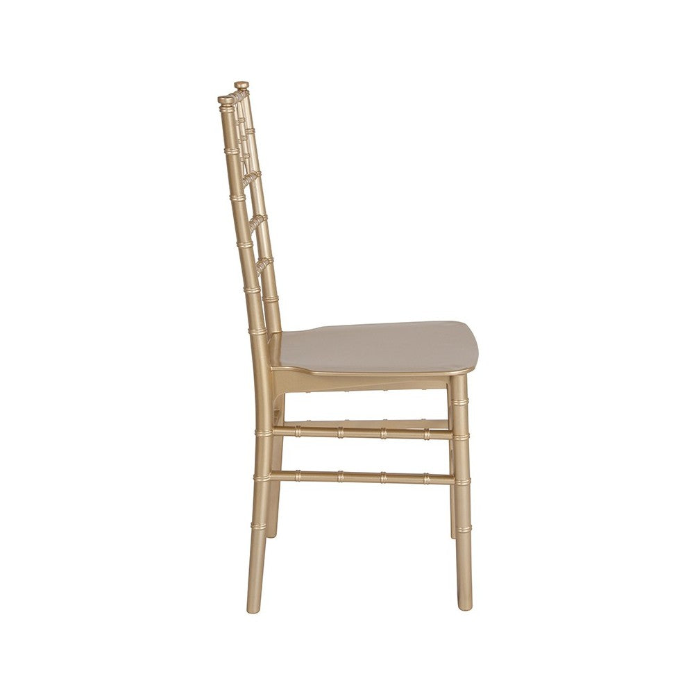 Gold Resin Stacking Chiavari Chair