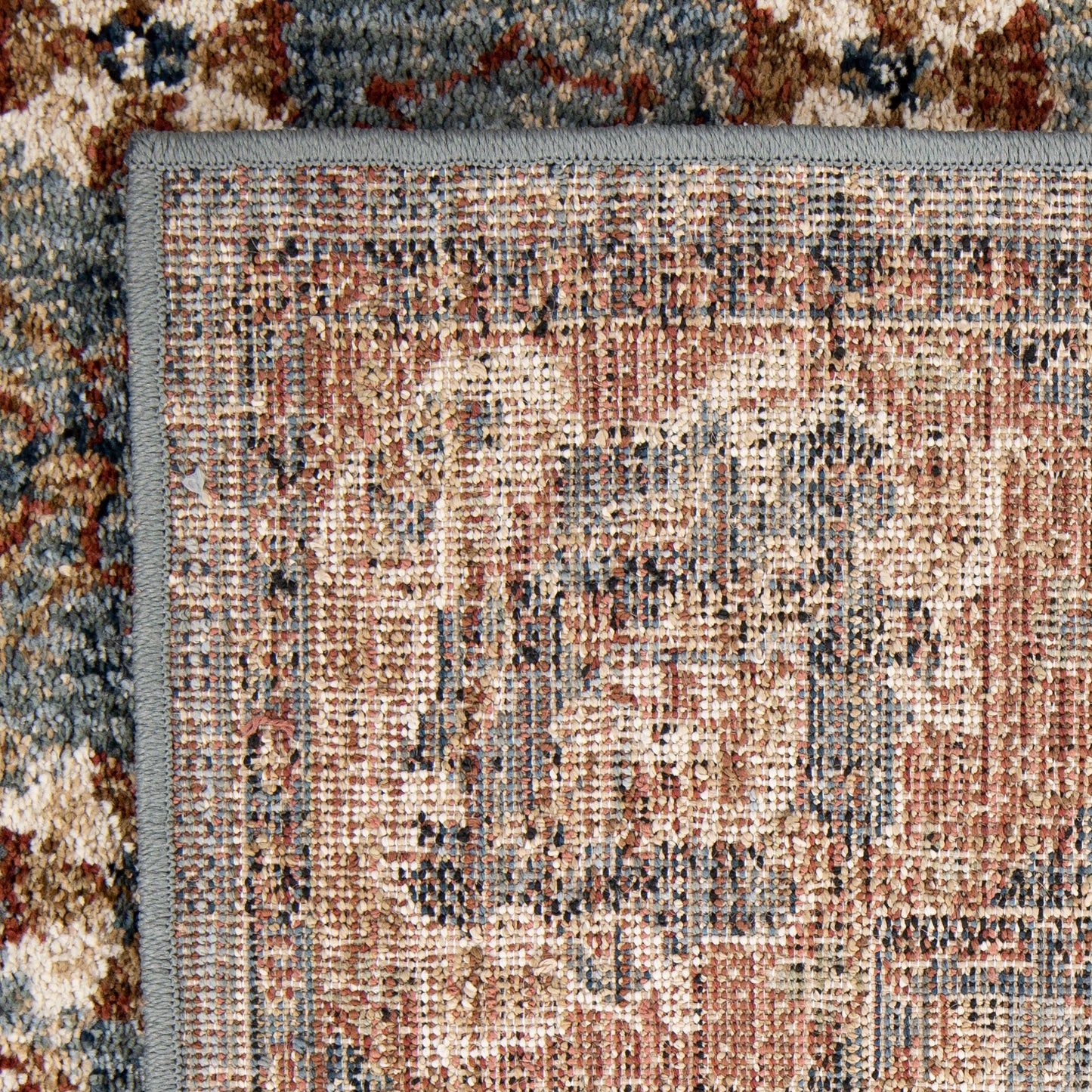 Orian American Heritage Persian Border Indigo 20"X66"