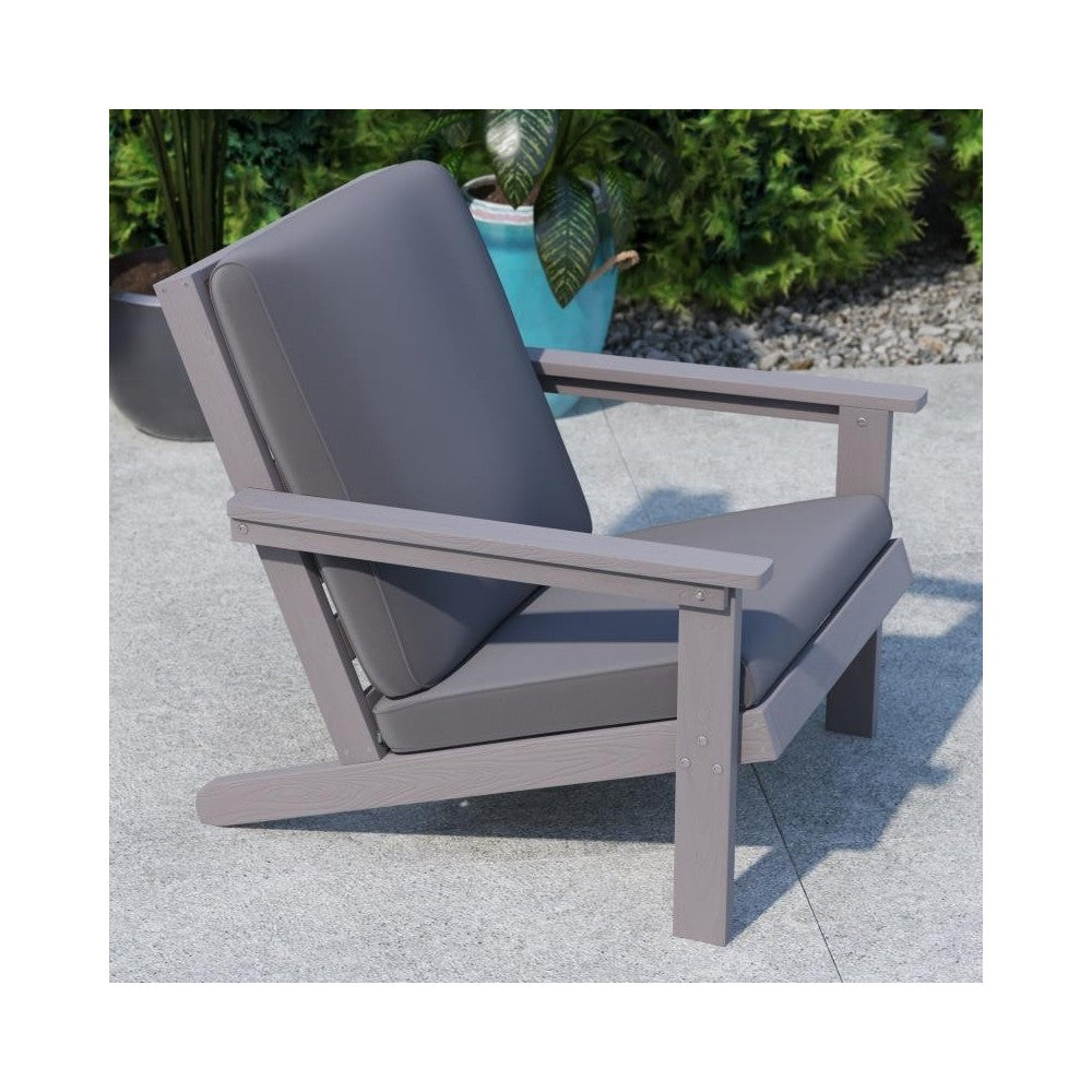 Gray Chair & Gray Cushions