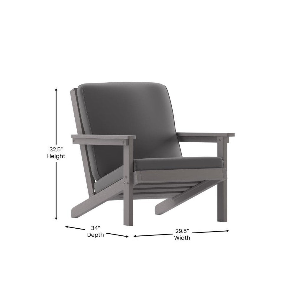 Gray Chair & Gray Cushions