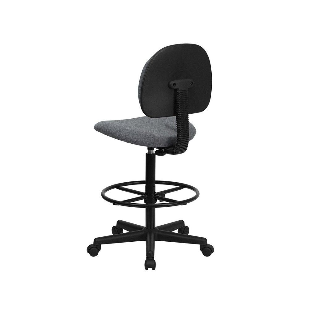 Gray Fabric Drafting Chair (Cylinders: 22.5''-27''H or 26''-30.5''H)