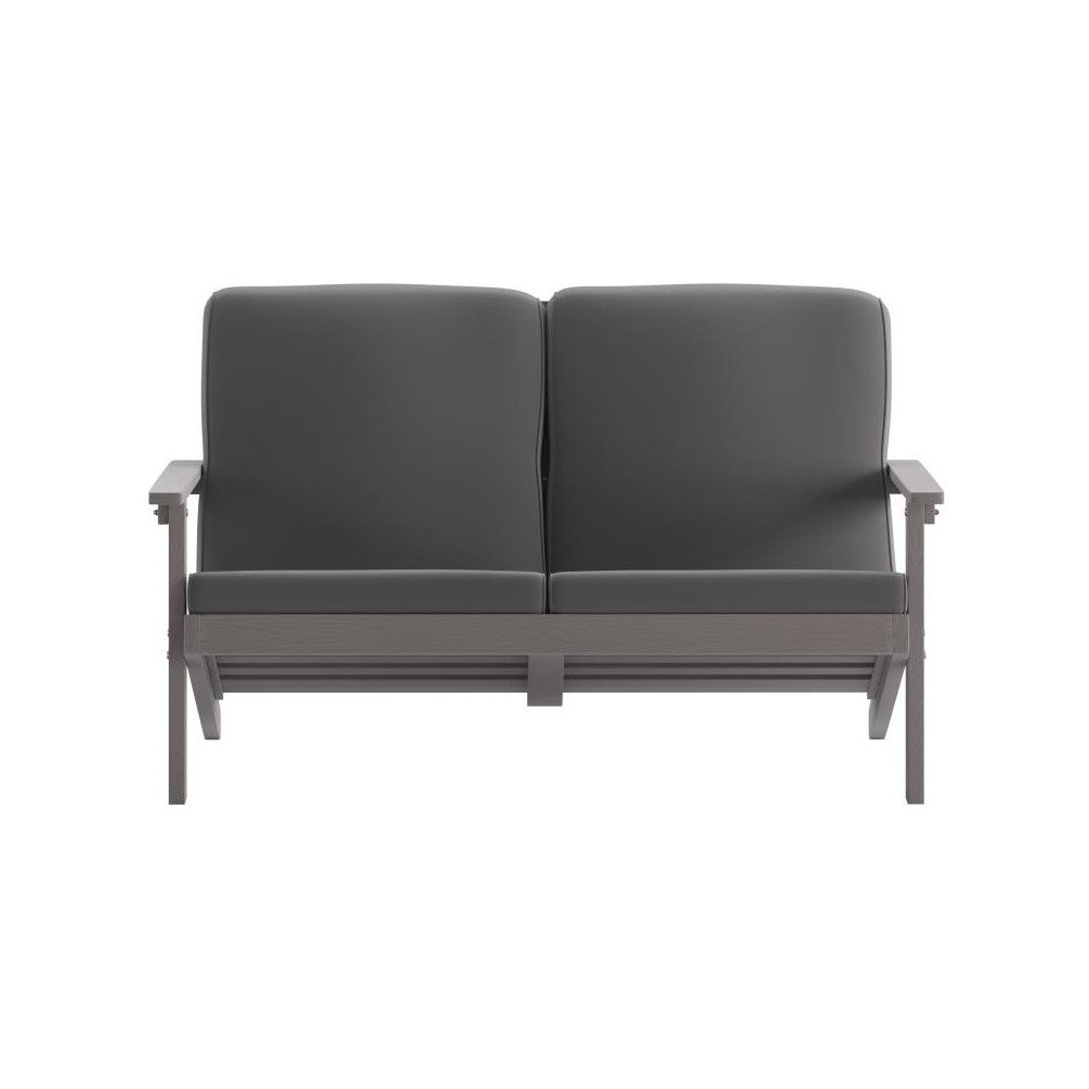 Gray/Gray Loveseat-Cushions